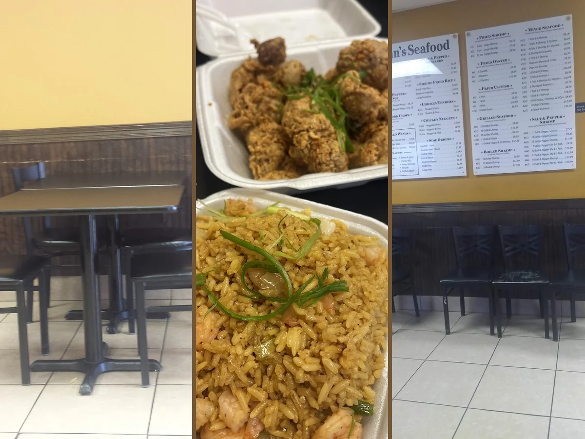 Fast-food style seafood spot with a quiet feel.
